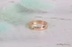 Обручальное кольцо из красного золота с изумрудами 15.5 OK-0003 - изображение 4