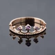 Кольцо корона из красного золота с аметистами 16 K-0095 - изображение 1