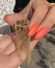 Кольцо из желтого золота с цепочками 16.5 K-0039 - изображение 1