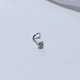 Серебряный пирсинг в нос Цветок серебро 925 пробы 6057 0.20г - изображение 6