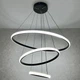 Керована світлодіодна LED люстра EMILY 75W 3R APP BLACK/WHITE Luminaria 3000-6500К 7500 Lm з пультом ДУ Ø600х1100мм - зображення 2