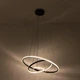 Управляемая LED люстра JULIE 75W 3R APP BLACK/CLEAR Luminaria 3000-6500К 7500 Lm с пультом ДУ Ø600х1100мм - изображение 3