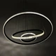 Управляемая LED люстра JULIE 75W 3R APP BLACK/CLEAR Luminaria 3000-6500К 7500 Lm с пультом ДУ Ø600х1100мм - изображение 7