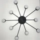 Люстра RAY SLIM 10xGX53 BLACK LUMINARIA 220V IP20 (потолочный светильник под сменные LED лампы) - изображение 3