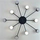 Люстра RAY SLIM 10xGX53 BLACK LUMINARIA 220V IP20 (потолочный светильник под сменные LED лампы) - изображение 4