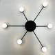 Люстра RAY SLIM 6xGX53 BLACK черная LUMINARIA 220V IP20 (потолочный светильник под сменные LED лампы) 950x55мм - изображение 2