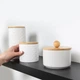 Емкость для хранения МВМ MY HOME 450 мл Белая (KP-18 S WHITE/WOOD) - изображение 4