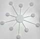 Люстра RAY SLIM 10xGX53 WHITE LUMINARIA 220V IP20 (потолочный светильник под сменные LED лампы) - изображение 3