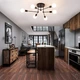 Люстра BELFAST 6R Esllse черная на 6 ламп Е27 (потолочный светильник под сменные LED лампы) 740x190мм - изображение 8