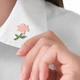 Значок (пин) BROCHE брошь бижутерия Цветы Лилия розовый BRGV114830 - изображение 2