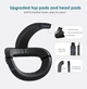 Кріплення з акумулятором 8000мАч для Oculus meta Quest 3 strap кріплення ремінь QWOS RGB білий - зображення 3