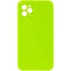 Чохол Silicone Case Square Full Camera Protective (AA) NOLOGO для Apple iPhone 11 Pro Max (6.5") Салатовий / Neon green - изображение 1