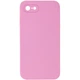 Чохол Silicone Case Square Full Camera Protective (AA) NOLOGO для Apple iPhone 6/6s (4.7") Рожевий / Light pink - зображення 1