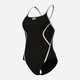 Купальник слитный женский Arena Pro_File Swimsuit Solid 008055-510 44 Черный/Белый (3468337414346) - изображение 5