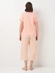 Пижама (футболка + шорты + штаны) женская хлопковая Cornette Womens sleepwear 466-322 A25 M Розовый/Оранжевый/Белый (5902458261437) - изображение 3