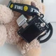 Брелок для ключів/на сумку ведмедик з фотоапаратом та окулярами коричневий - зображення 6