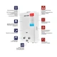 Газова колонка MIXXUS GWH-0110 BASIC WHITE димохідна 10 л/хв (колір білий) (WH0022) - изображение 7