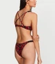 Жіночий купальник Victoria's Secret Shine Strap Bombshell Add-2-Cups Push-Up Stringe зі стразами ягоди 34A + XS - зображення 2