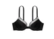 Женский купальник SHINE-TRIM PUSH-UP BIKINI TOP BRAZILIAN BIKINI BOTTOM Black Черный 34A + XS - изображение 4