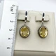Сережки серебряные с топазом 8,7 г - изображение 3