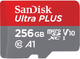 Карта памяти SanDisk Ultra PLUS microSDXC 256GB V10 UHS-I + SD Adapter (0619659200732) - изображение 1