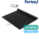 Пленка полиэтиленовая Fortex 3x30 м, 90 м2, 200 мкм, черная - изображение 2