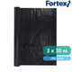Пленка полиэтиленовая Fortex 3x30 м, 90 м2, 200 мкм, черная - изображение 3