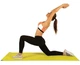 Коврик спортивный Toorx Yoga PVC для йоги и фитнеса Желтый Черный 173 х 60 х 0,6 см (931138) - изображение 2
