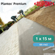 Геотекстиль для боротьби з бур'янами Plantex Premium 1x15 м, 15 м2, 68 г/м2, чорний - зображення 10