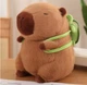 Мягкая игрушка капибара с рюкзаком CG 9711-25 25 см Коричневая - изображение 1