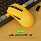 Беспроводная игровая мышь Fantech WGC2 Venom II Vibe, RGB, 800-4000DPI, 2.4GHz, 300mAh, 720h, Желтый - изображение 5