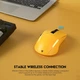 Беспроводная игровая мышь Fantech WGC2 Venom II Vibe, RGB, 800-4000DPI, 2.4GHz, 300mAh, 720h, Желтый - изображение 6