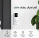 Панель виклику Blink Video Doorbell + Sync Module 2- HD-відео, сповіщення про рух і дзвінок, сумісна з Alexа, бездротовий - White - зображення 2