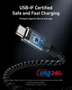 Кабель Anker Prime сверхпрочный Type-C to Type-C Cable 240W со 100-летней прочностью - 0,9m - изображение 2