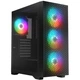 Игровой корпус Midi-Tower с ARGB подсветкой, 4 вентиляторами 120 мм, черный, формат ATX - изображение 1