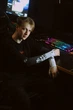 Игровой рукав 2.0 с обрезанной ладонью Paints Spray Selerity pm01ps Біло-чорний M (96081) - изображение 5