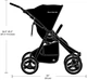 Прогулочная коляска для двойни Bumbleride Indie Twin Matte Black (IT-975BK) (812812016809) - изображение 3