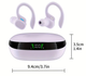 Вакуумные bluetooth наушники Ture TWS для спорта Фиолетовые - изображение 3