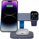 Зарядное устройство Canyon wireless charger HEXAGON WCS-310 3in1 DarkGrey/Blue (CNS-WCS310DGBL) - изображение 5