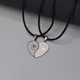 Кулони для закоханих парні із нержавіючої сталі "Love you" - зображення 7