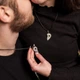 Кулони для закоханих парні із нержавіючої сталі "Love you" - зображення 4