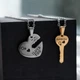 Парні кулони для закоханих з нержавіючої сталі "Key to the heart" - зображення 3