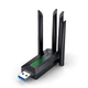 Wi-Fi USB-адаптер VAORLO Dual Band дводіапазонний 2,4G+5Ghz - зображення 1