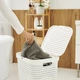 Корзина для белья пластиковая Rotho COUNTRY 55 л (10327) Белый - изображение 3