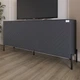 Тумба под телевизор с черными металлическими ножками LION Амарант 168x40x76,5 см Антрацит/Графітовий (LION-043002) - изображение 1
