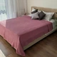 Плед покрывало косичка LavSon 100% хлопок Двухспальный 220х230 Темно розовый - изображение 3