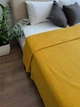 Плед покрывало косичка LavSon 100% хлопок Двухспальный 220х230 Горчица - изображение 4