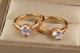 Кольцо Xuping Jewelry фианит на ножке в форме короны р 18 золотистое - изображение 2