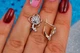Сережки Xuping Jewelry родована кульбабка 1,5 см золотисті - зображення 4