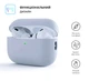 Силиконовый чехол для наушников Apple AirPods Pro 2 2022, Silicone Case, серый, защитный кейс, ультратонкий и легкий, защита от царапин, пыли и ударов, мягкий силикон, ArmorStandart (ARM64532) - изображение 2